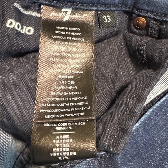 7 For All Mankind Dark Blue Flare Jeans - Picture 11 of 12